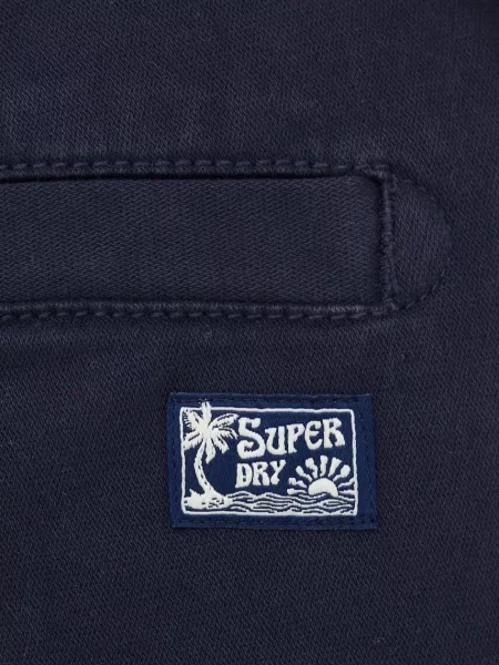 Superdry szorty granatowy gładkie medium waist