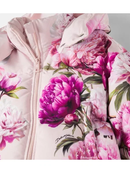 Pūkinė striukė Dolce&gabbana rožinė