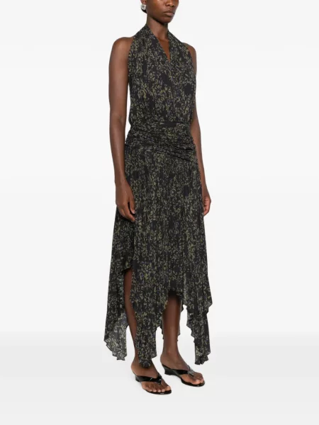Gėlėtas raštuotas maxi suknele Proenza Schouler juoda