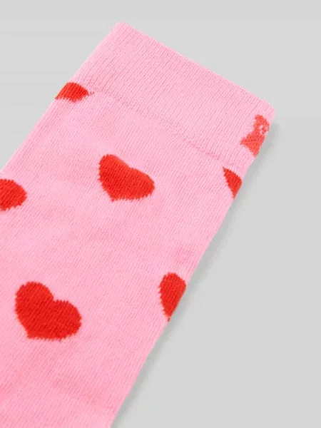 Skarpety Happy Socks w serca różowe