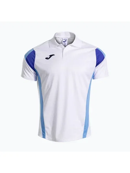 Мъжка тениска Joma Montreal бяло/небесносиньо бяло