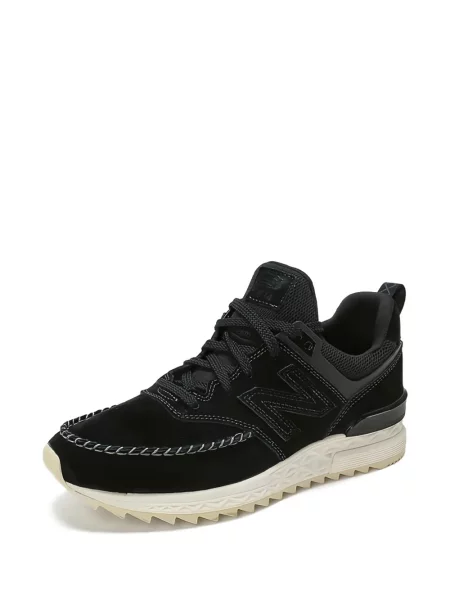 Dzianinowe sneakersy New Balance 574 czerwone