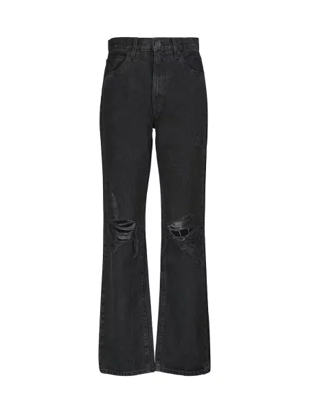 Blugi Slvrlake cu talie înaltă negru