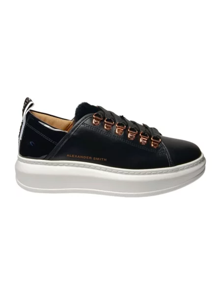 Sneakersy Alexander Smith skórzane czarne