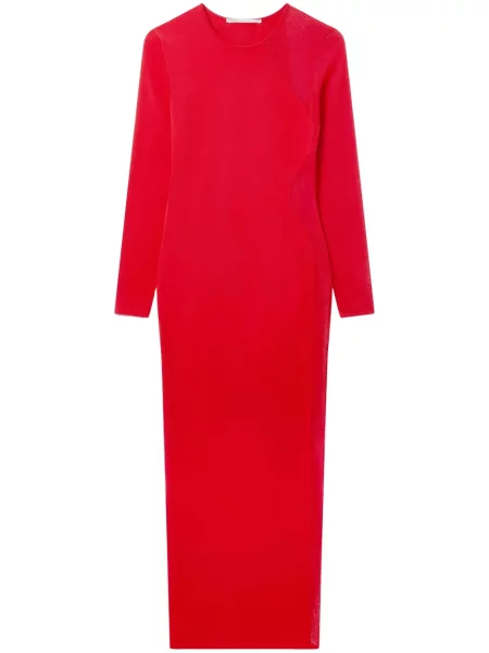 Rochie midi Stella Mccartney din dantelă până la genunchi de costum roșu