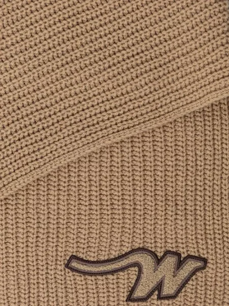 Вовняний шарф Weekend Max Mara BARDIES однотонна зелений