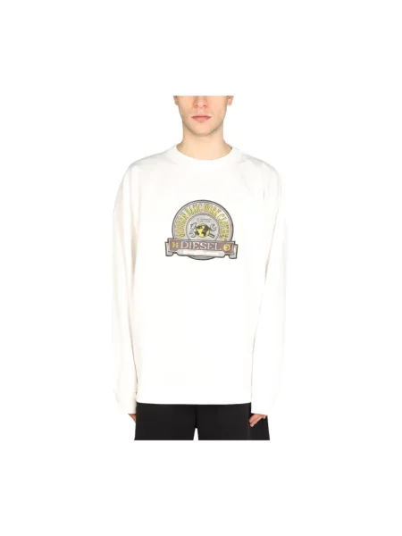 Bluza Diesel z logo biała