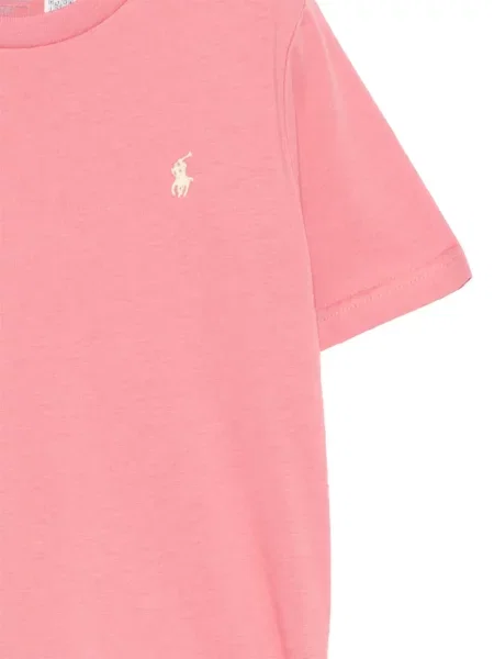 Koszulka polo dziecięca Polo Ralph Lauren różowa