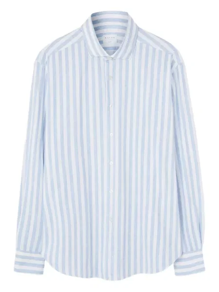 Pruhovaná dlouhá košile Xacus modrá
