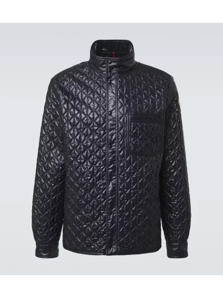 Matlasat geacă Moncler albastru