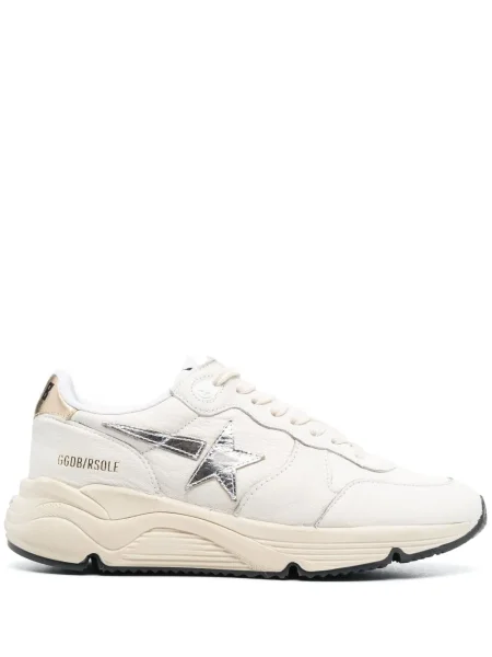 Sneakerși Golden Goose Running Sole din piele alergare alb