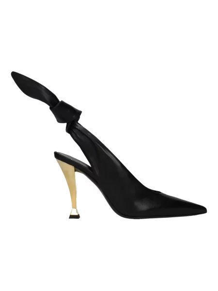 Czółenka Givenchy z otwartą piętą elegancka czarna