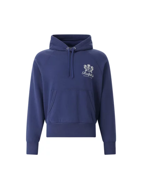 Polo Ralph Lauren Bluzy Mężczyzna Niebieski S Hoodie granatowa
