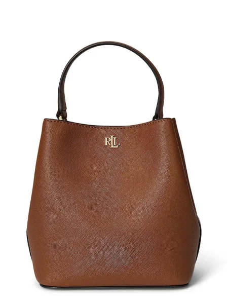 Geantă Lauren Ralph Lauren din piele maro