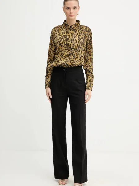 Классическая ошейниковый рубашка Morgan зеленая