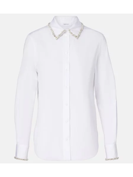 Cămașă Mcqueen din poplin alb