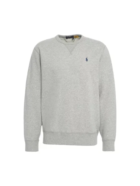 Bluza Polo Ralph Lauren z okrągłym dekoltem klasyczna szara