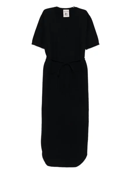 Rochie Semicouture de lână de costum negru