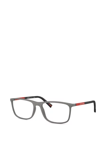 Ochelari de soare dreptunghiulari Prada Linea Rossa gri