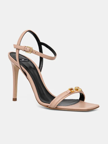 Elisabetta Franchi sandale de piele roz