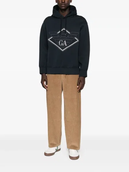 Hoodie Emporio Armani με σχέδιο μπλε