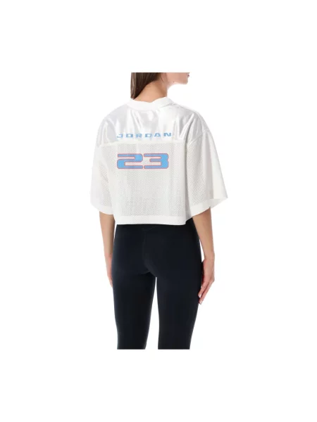 Top sportowy Nike z dżerseju biały