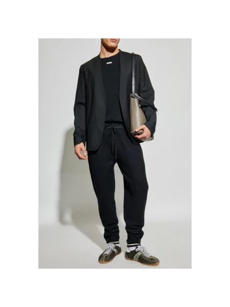 Spodnie Maison Margiela wełniane czarne