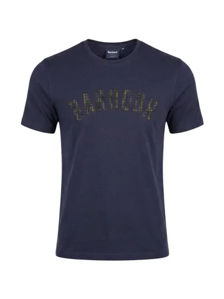 Tricou Barbour în carouri albastru