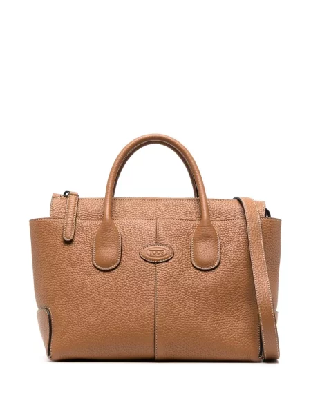 Geanta de piele Tod's din piele maro