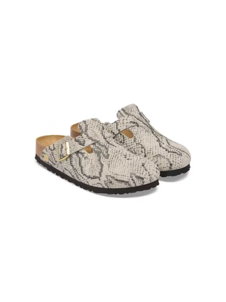 BIRKENSTOCK Pantofle / antracitová šedá