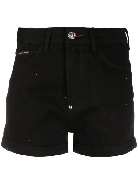 Pantaloni Philipp Plein de cristal negru