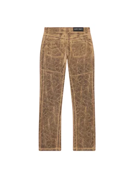 Jeansy Alberta Ferretti brązowe