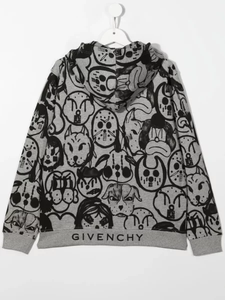 Bluza z kapturem dziecięca Givenchy szara