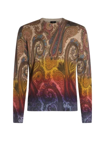 Pulover Etro de lână cu imagine cu model paisley