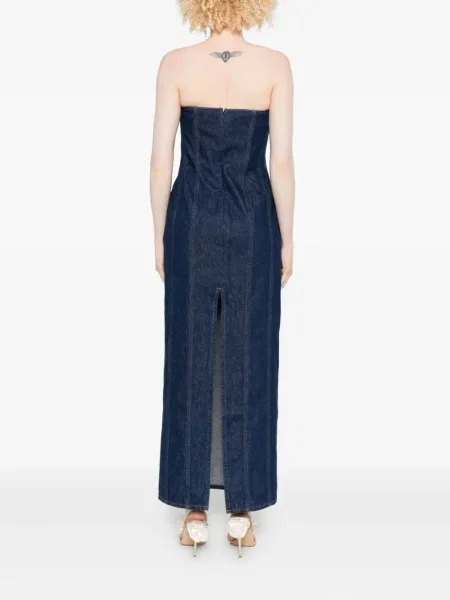 Rochie din denim Magda Butrym până la genunchi de costum albastru