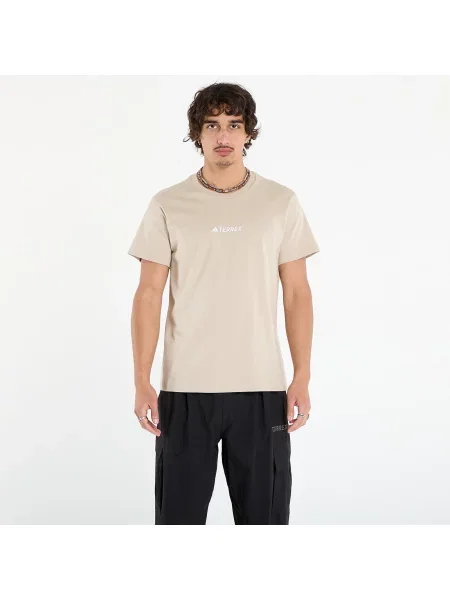 Póló adidas Terrex Signature AOP Graphic T-Shirt UNISEX Wonder Beige S bézs