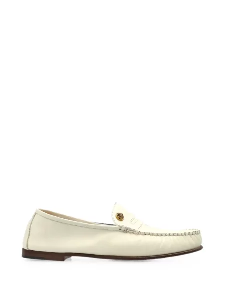 Pantofi loafer Versace din piele alb