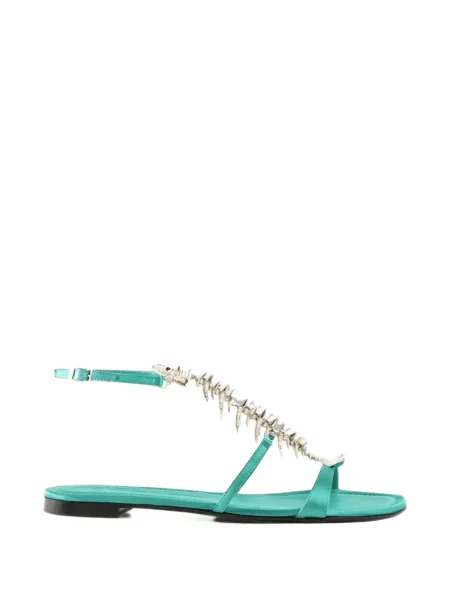 Sandale Giuseppe Zanotti fără toc verde