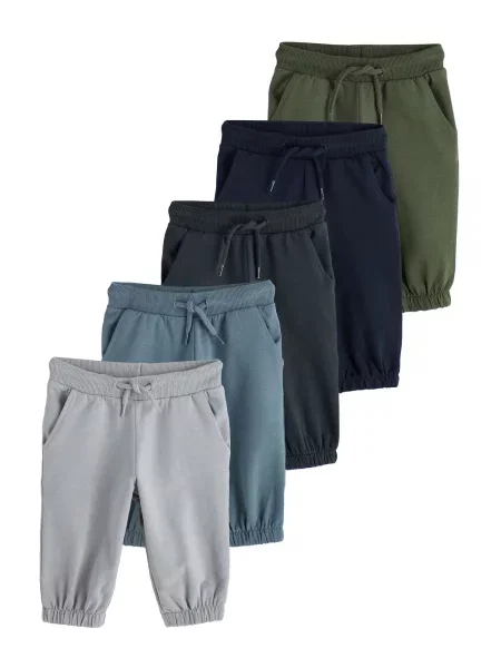 Next Pantaloni bleumarin / albastru porumbel / gri deschis / verde negru