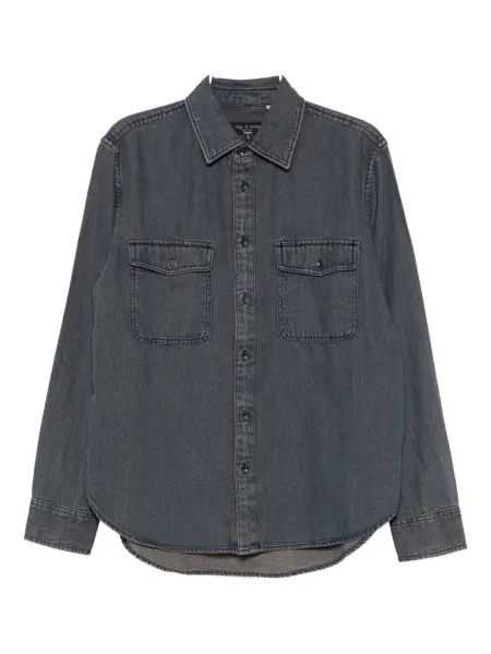 Cămașă Rag & Bone albastru