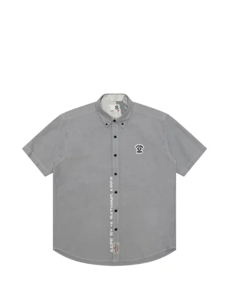 Cămașă Aape By A Bathing Ape cu autograf gri