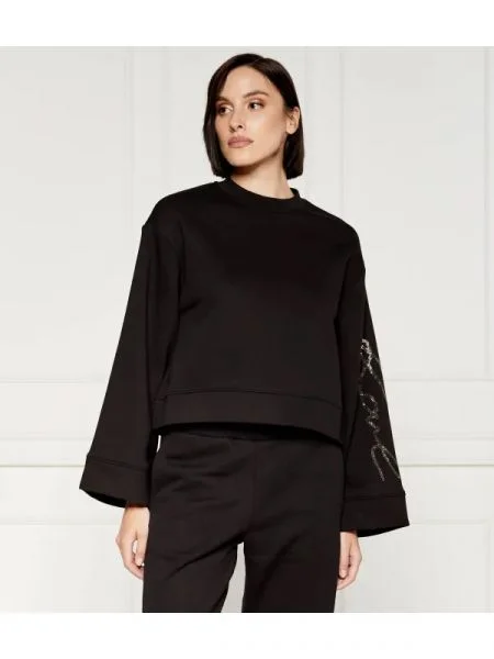 Karl Lagerfeld Hanorac | Oversize fit negru