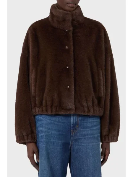 Шуба Weekend Max Mara коричнева