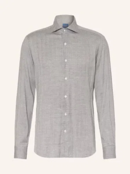 Barba Napoli Košile Slim Fit šedá
