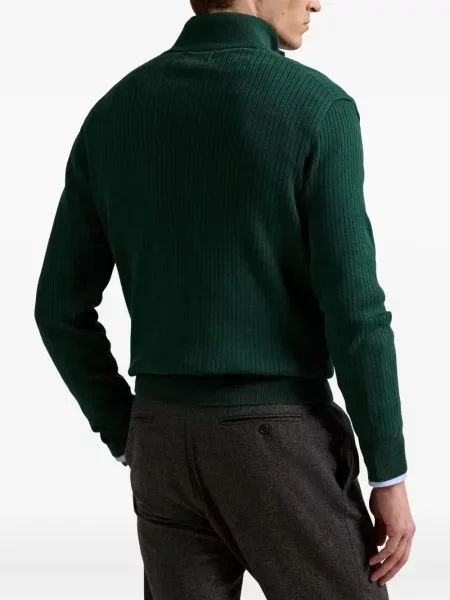 Μικρός κασκέτο Polo Ralph Lauren με χαμηλή μέση υφαίνω διαγωνίως πράσινο