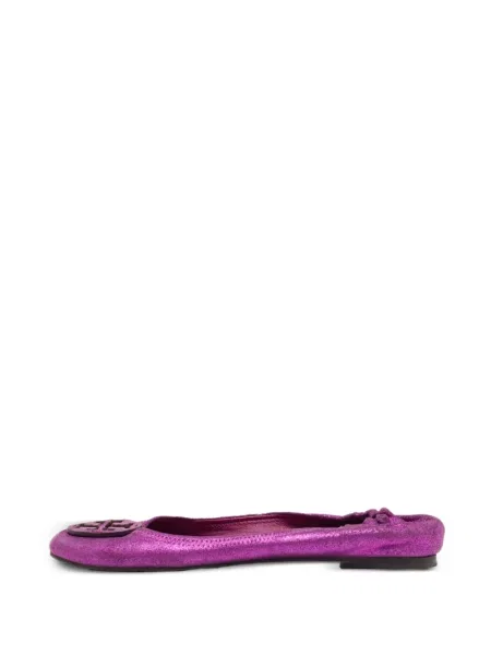 Balerini Tory Burch cu autograf roz