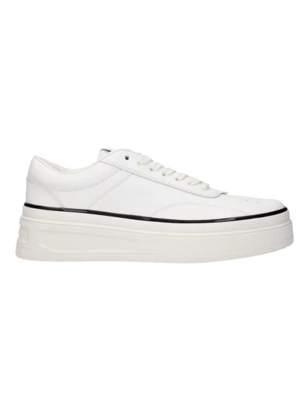 Sneakersy Jil Sander skórzane na platformie białe
