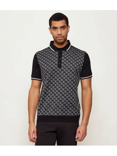 Tricou polo Karl Lagerfeld negru