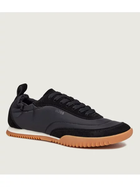 BOSS BLACK Sneakers Carlynn_Lowp_nysdel | piele întoarsă negru
