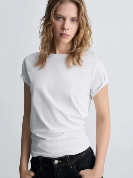 Футболка MANGO білий